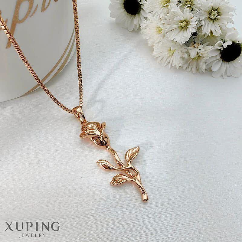 پلاک گل رز بدون زنجیر ژوپینگ کد 2305 - خرید آنلاین از گالری آداس